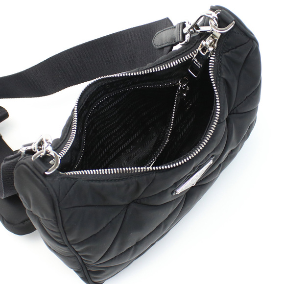Prada Shoulder Bag Triangle Black - Picture 3 of 6